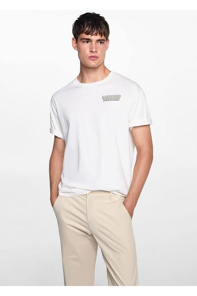 Mango Teen Βαμβακερό παντελόνι chino