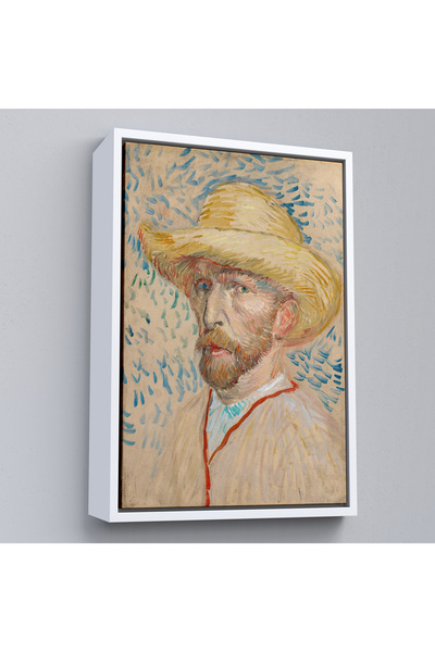 Oxyteez Vincent Van Gogh cu cadru din lemn - Pictură de autoportret cu pălări...