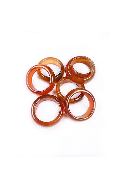 Hediyeleşin Agate Ring, Hajj and Umrah Distribution, Red - 50 Pieces