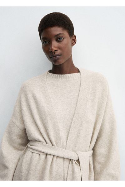 MANGO Woman Oversize πλεκτή ζακέτα