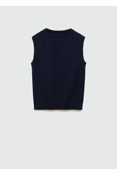 MANGO Kids Cotton knitwear vest