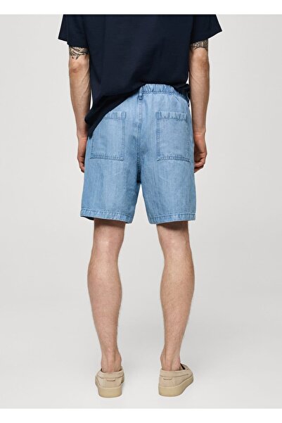 MANGO Man Kenevir lyocell pensli Bermuda şort