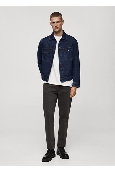 MANGO Man Παντελόνι Jean Tapered Crop