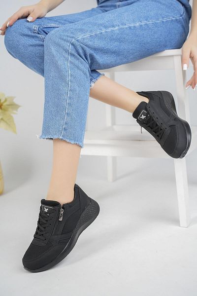 MUGGO Alfa zaručeně dámské ortopedické denní šněrování na zip stylový styl pohodlné tenisky sportovní boty