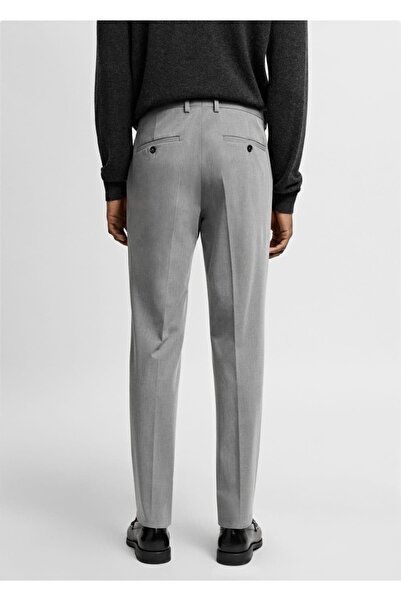 MANGO Man Süper slim fit streç kumaştan kumaş pantolon