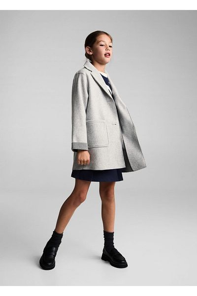 MANGO Kids Stoffmantel mit Taschen