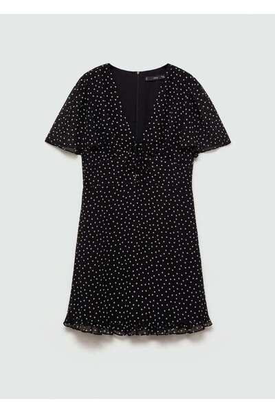 MANGO Woman Vzorované krátké šaty