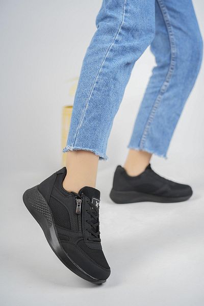 MUGGO Alfa zaručeně dámské ortopedické denní šněrování na zip stylový styl pohodlné tenisky sportovní boty