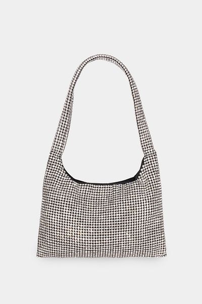 Perspective Silver Color Bag for Women