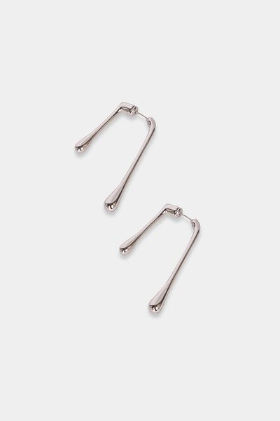 Perspective Color Silver Earrings