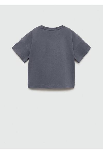 MANGO Kids Bawełniana koszulka z kieszeniami