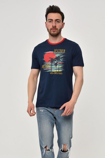 Arma Ανδρικό μπλουζάκι Indigo Crew Neck Y 22344402701