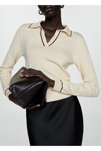 MANGO Woman Pullover mit Polokragen