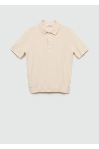 MANGO Man 100% Cotton Micro-Construction Polo Shirt