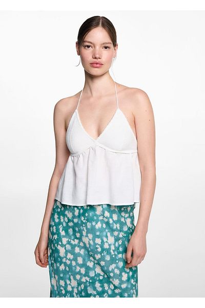 Mango Teen Μακριά φούστα με στάμπα με γραβάτα