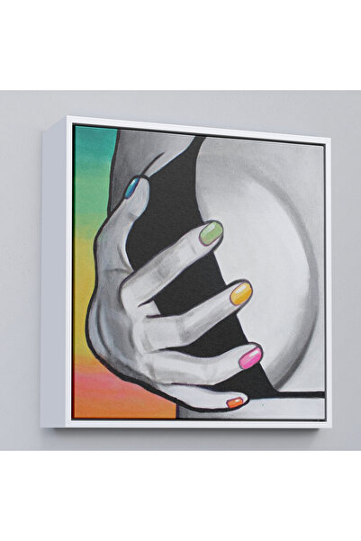 Oxyteez Tablou de piept stânga cu rame din lemn-8300