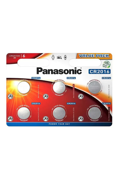 PANASONIC Cr20166 Cr2016 3v Lityum Madeni Para Pil (6'LI PAKET)