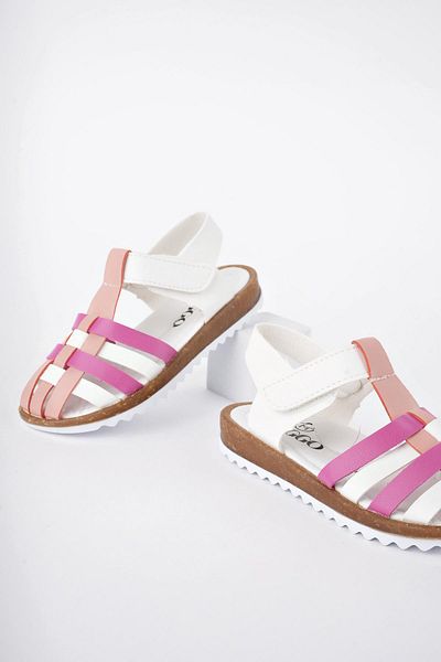 MUGGO Dívčí sandály na suchý zip Rapunzel Garance Daily Ortopedic Light Sole Sole