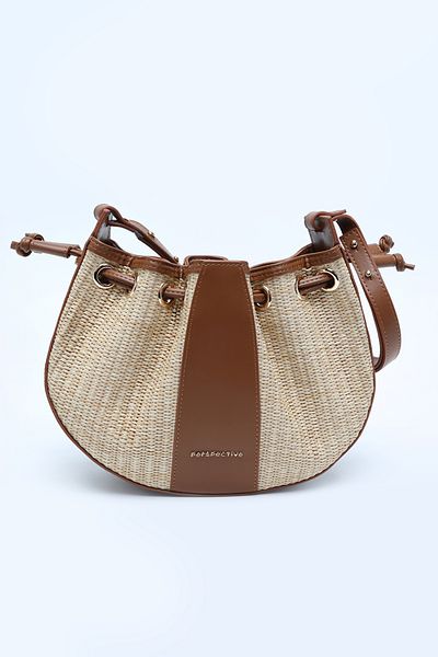 Perspective Beige and Brown Women's Bag