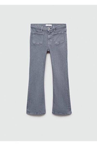 MANGO Kids İspanyol Paça Cepli Jean Pantolon