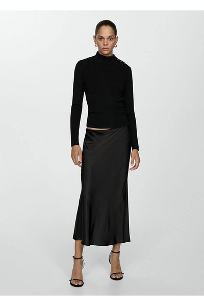 MANGO Woman Shoulder Detailed Sweater