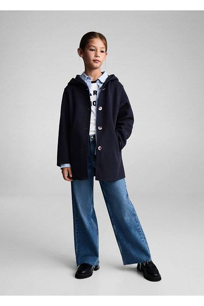 MANGO Kids Παλτό με κουκούλα