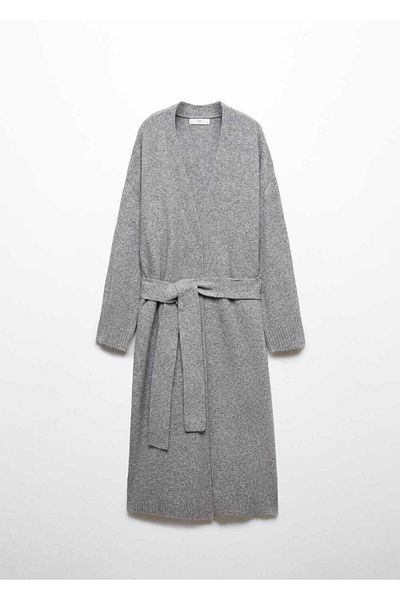 MANGO Woman Oversize knitwear cardigan