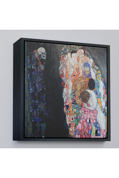 Oxyteez Gustav Klimt cu cadru din lemn – Pictură de moarte și viață-8341