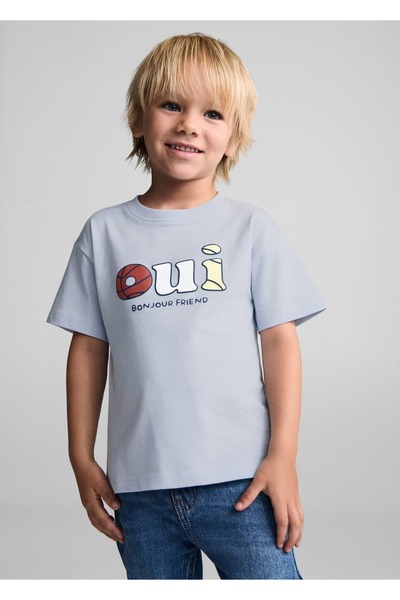 MANGO Baby Desenli pamuklu tişört