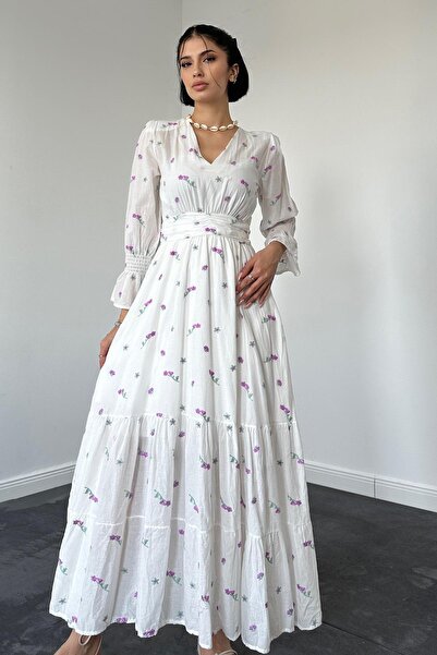 Elbee Fashion Woman Φόρεμα λιλά Gipeli Voile