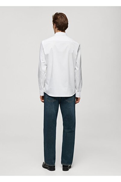 MANGO Man Regular kesim streç pamuklu gömlek