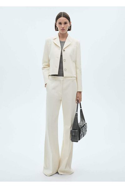 MANGO Woman Jacke mit Metallknöpfen und Klappe