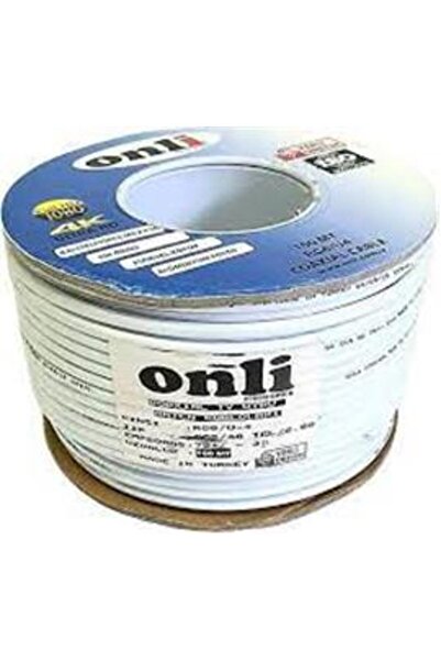 ONLİ Onli RG6-U4 48 Tel 0,90 CCS-AL 100 metre Anten Uydu Kablosu