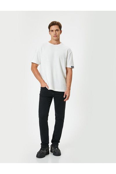 Koton Schwarze Jeanshose für Herren - Modell 4sam40129nd
