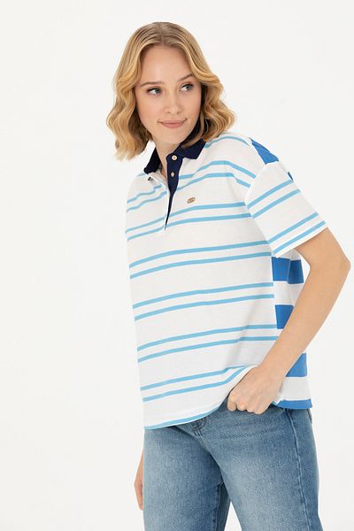 U.S. Polo Assn. Tricou turcoaz pentru femei 50263958-VR093