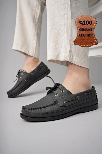 MUGGO Ανδρικά καθημερινά κλασικά casual παπούτσια από γνήσιο δέρμα Sidro Guaranteed