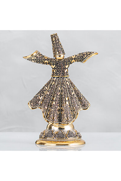 Hediyeleşin Semazen - Altın Renk - Ebat : 18 X 26 Cm.