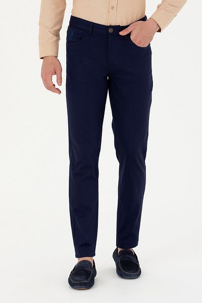 U.S. Polo Assn. Dernest23Y Us Polo Assn. Men's Navy Blue Canvas Pants - 1600054
