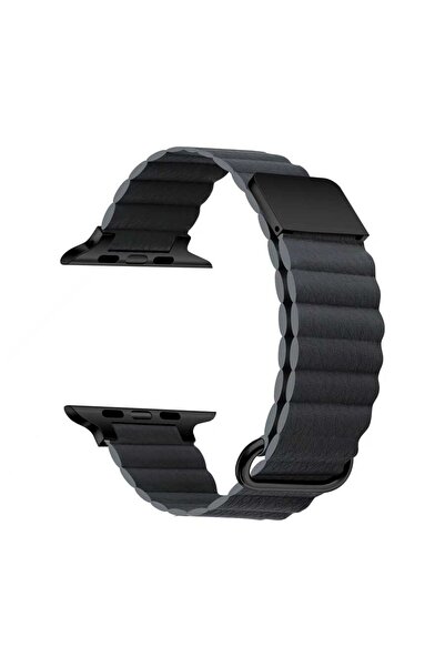 Apple Watch 46mm 10 Serisi Deri Kordon Lüks Tasarım Krd-78