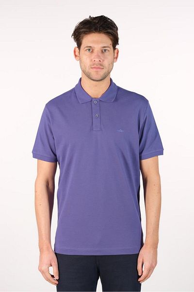 Arma Ανδρικό μπλουζάκι μωβ Polo γιακά Y 22374303201