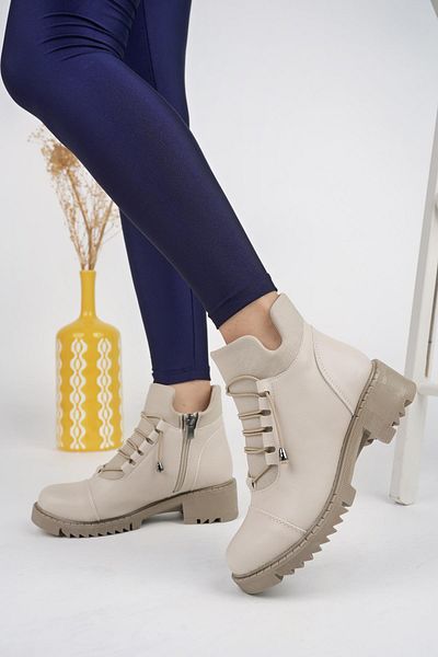 MUGGO Molde Guaranteed Women's Stretch Rubber Laced Zippered Boots
