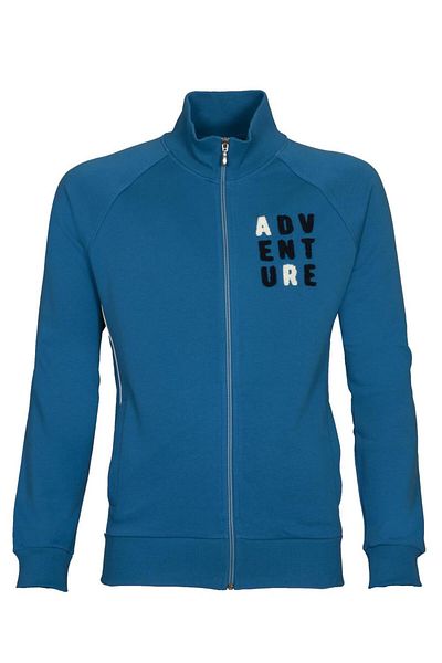 Arma Men's Light Sapphire Blue Polo Zippered Sweatshirt K 21324921801