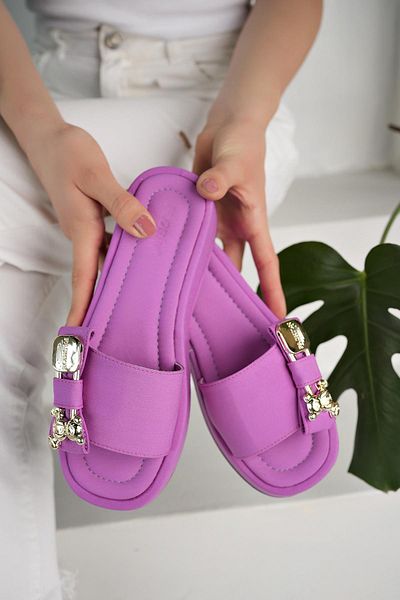 MUGGO Misha Guaranteed Daily Bow Accessory Detailed Women's Slippers
