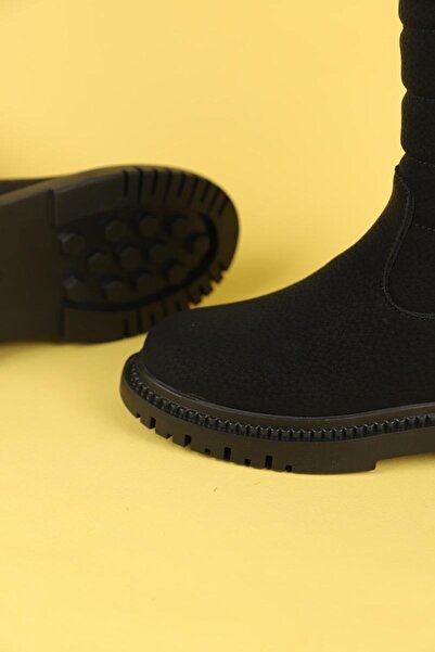 Pinokyo 31-35 Numara Pinokyo Hamburg Kız Çocuk Siyah Renk Bot