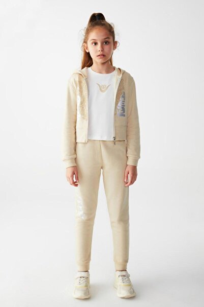 NK 08-14 років Дівчата Екрю Колір Рослинна Блуза