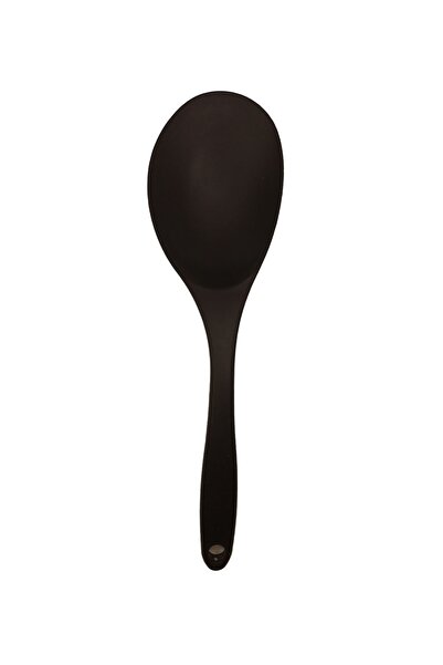 BurcuBilluriye ملعقة كبيرة من السيليكون باللون الأسود - Burcummm