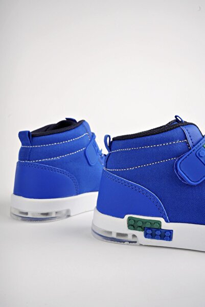 MUGGO Kukuli Garantili Legolu Bağcıklı Ve Cırtlı Ortopedik Çocuk Sneaker Spor Ayakkabı