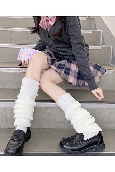 DarkellaStore Lolita Harajuku Winter Thick Loose Leggings