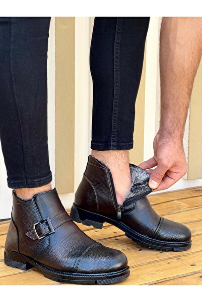 MUGGO Χειμερινές μπότες Unisex M1001 Water and Cold Proof Shearling - Εγγυημένη στιβαρή με φερμουάρ και λαστιχένια σόλα