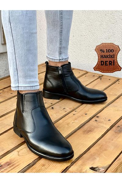 MUGGO Men M027 Genuine Leather Men's Boots